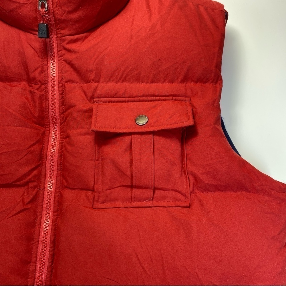 Men's Vintage Tommy Hilfiger Down Red Label Premium Red Puffer Vest Vtg Large - Picture 7 of 15